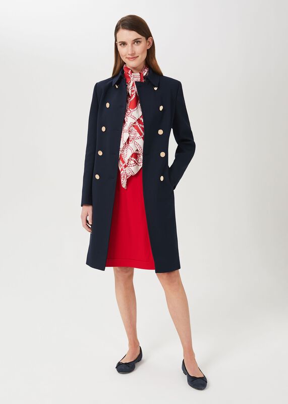 Cecelia Military Coat With Wool