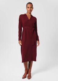 Teresa Knitted Dress, Rhubarb, hi-res