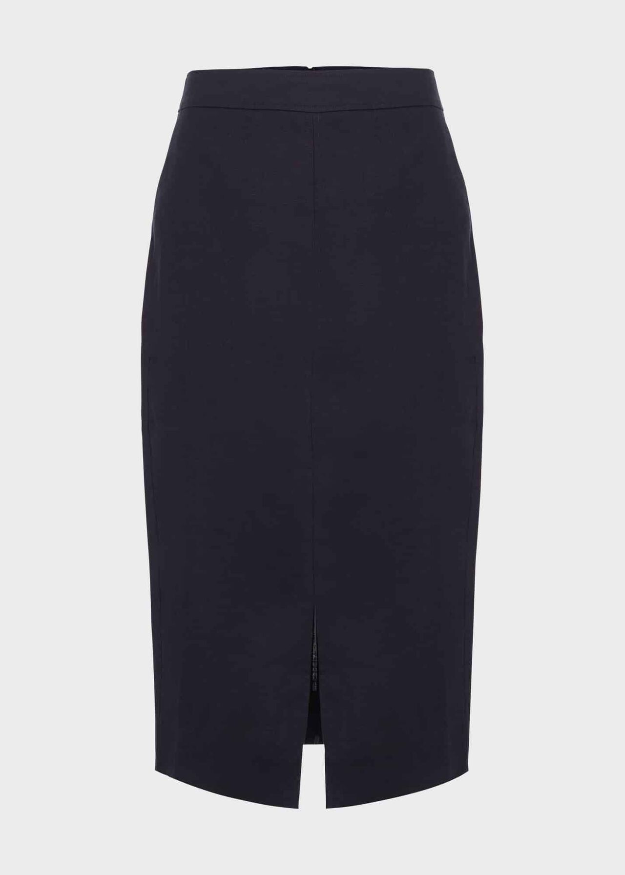 Ashleigh Linen Skirt, Navy, hi-res