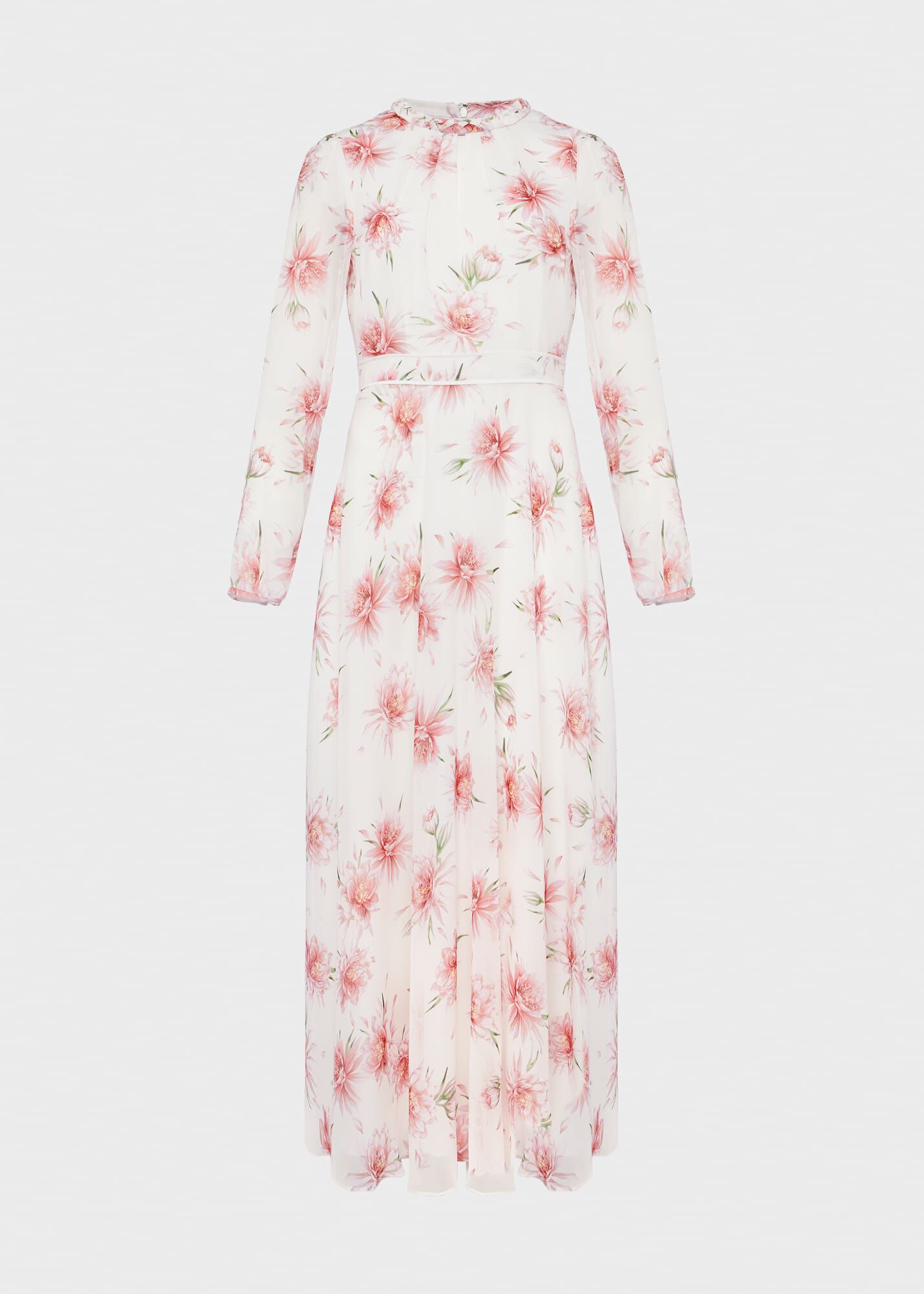Silk floral midi dress cheap