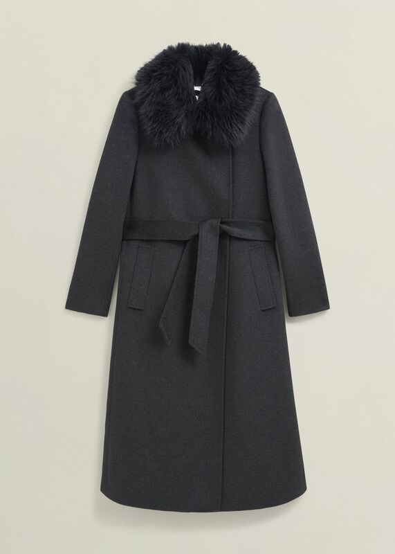 Faux Fur Livia Wool Coat