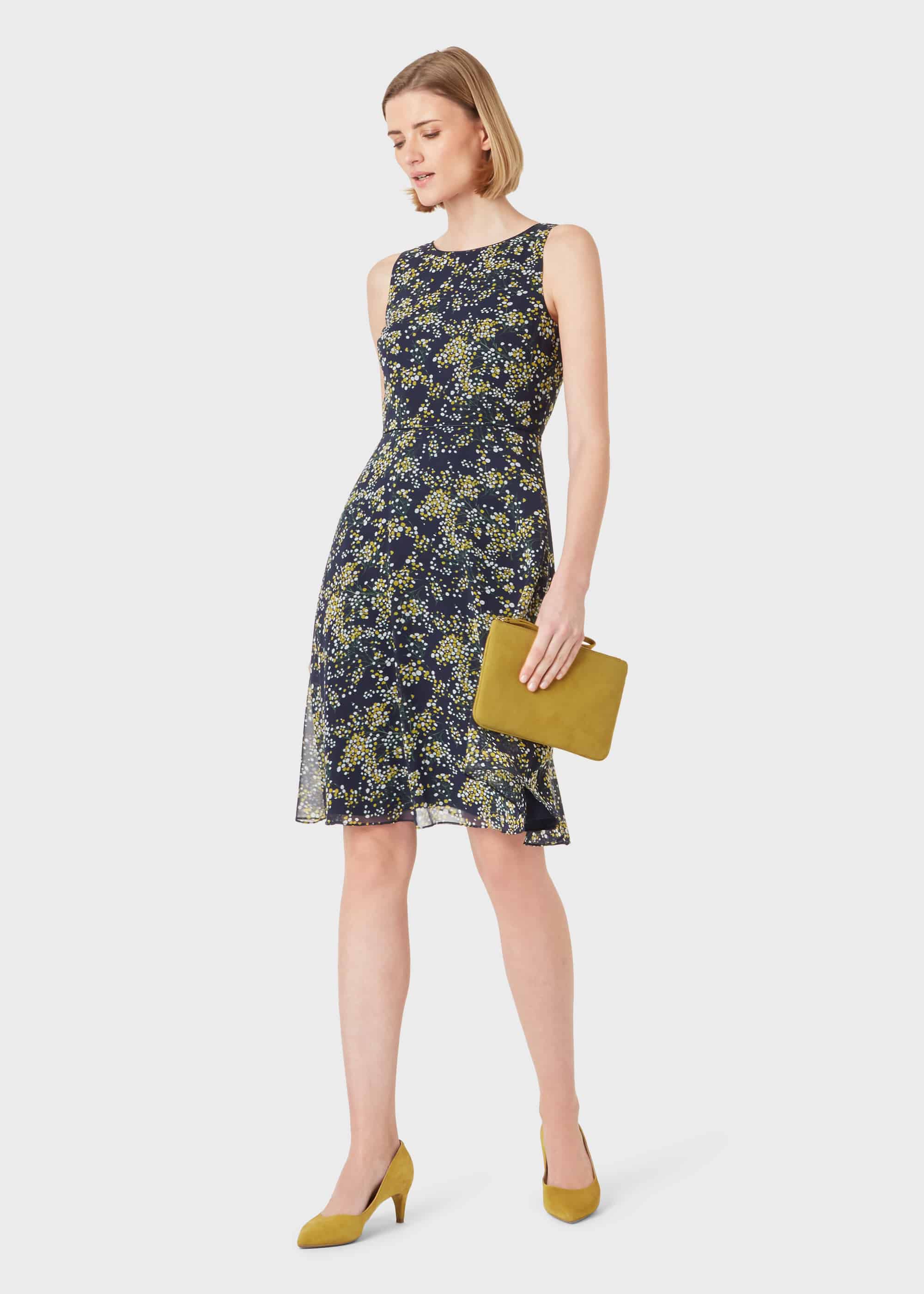 hobbs navy floral dress
