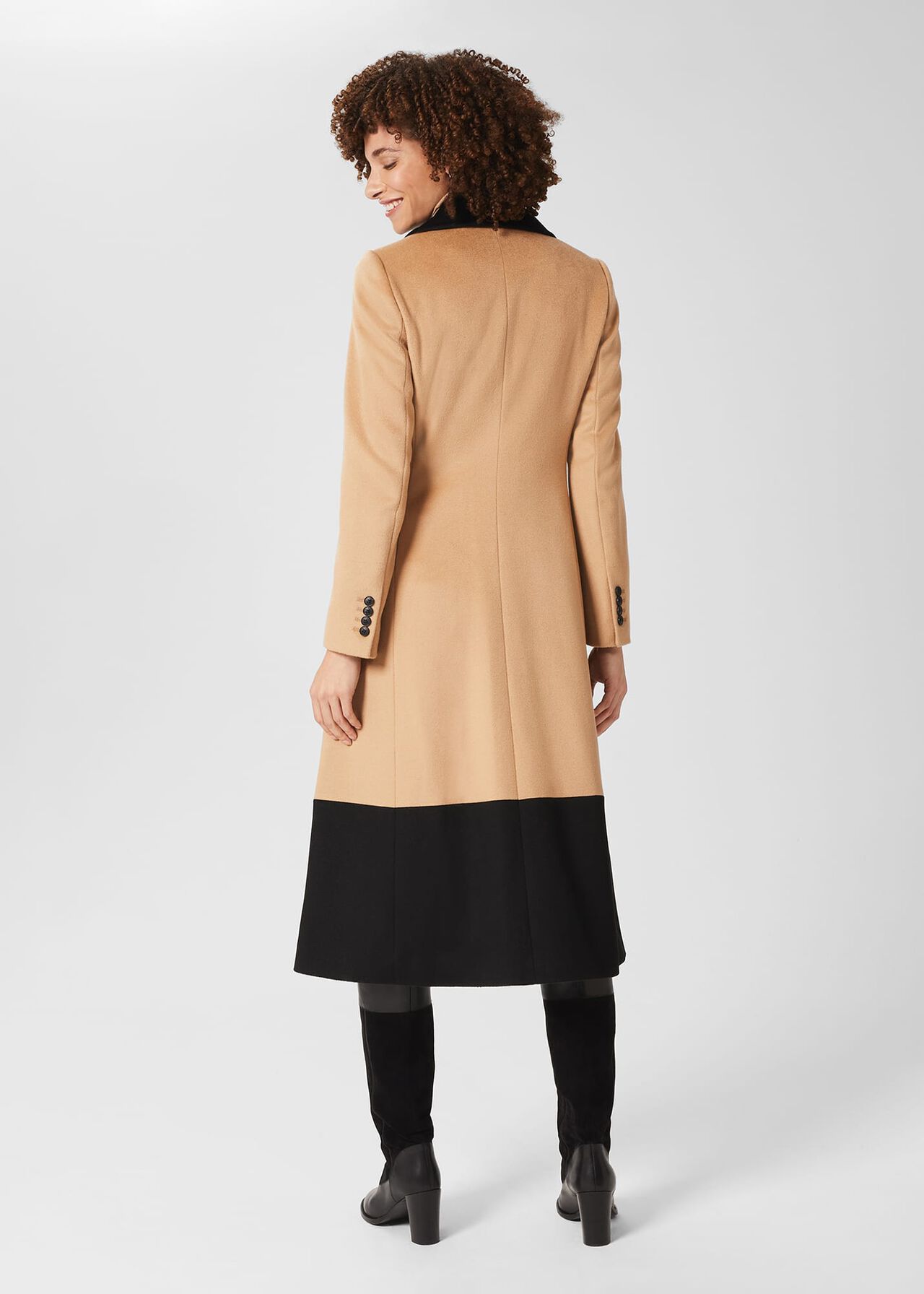 Jacqueline Coat, Camel Black, hi-res