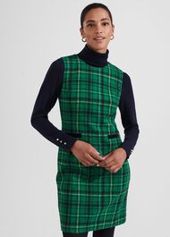 Petite Margot Wool Dress, Green Multi, hi-res