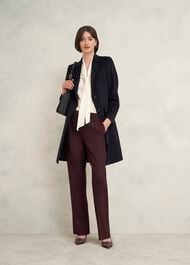 Petite Cavendish Wool Coat, Navy, hi-res