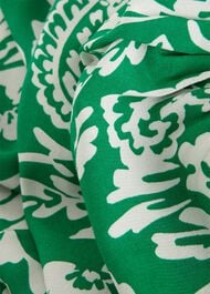 Petite Cassidy Skirt, Green Ivory, hi-res