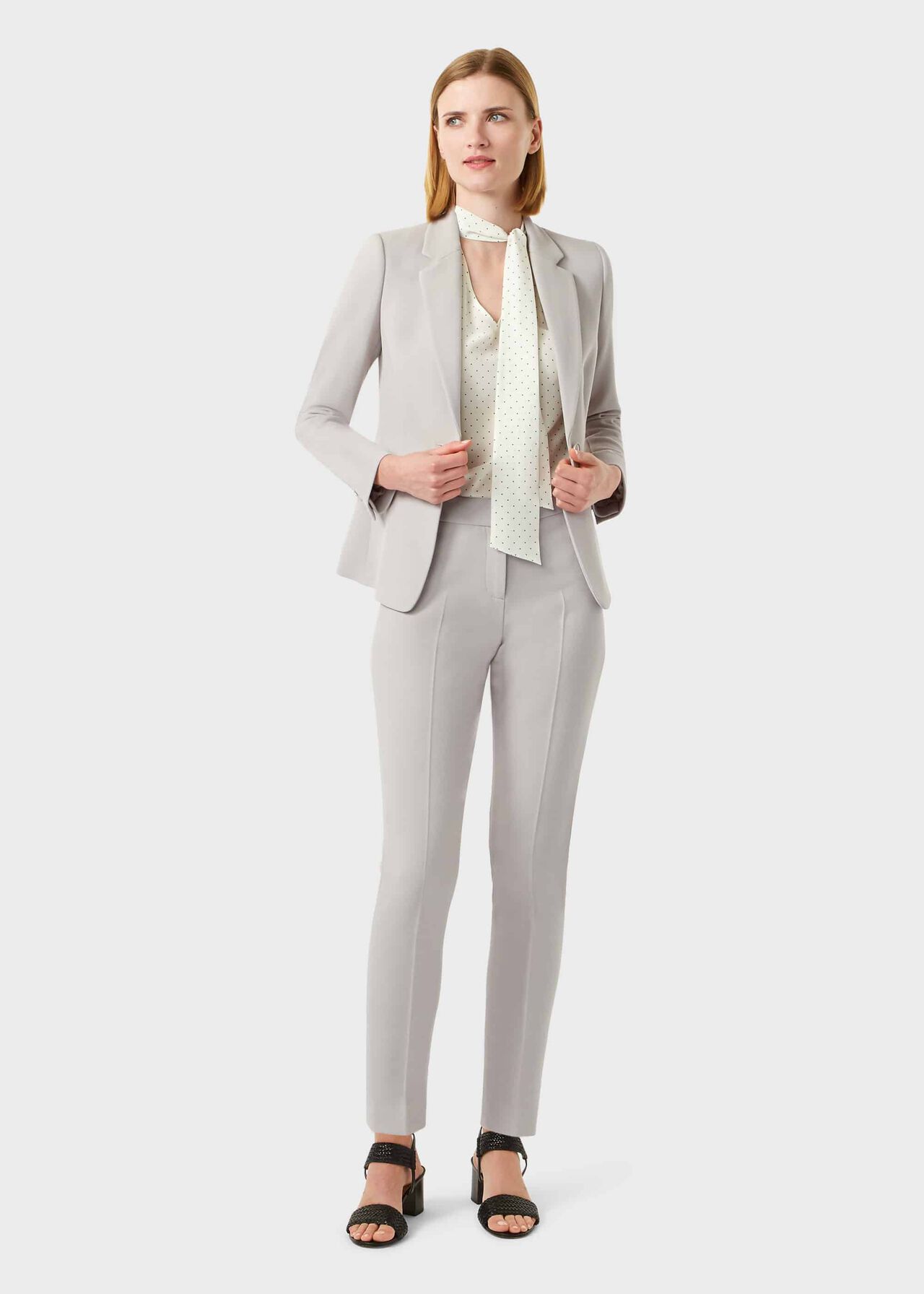 Alexia Tapered trousers With Stretch, Neutral, hi-res