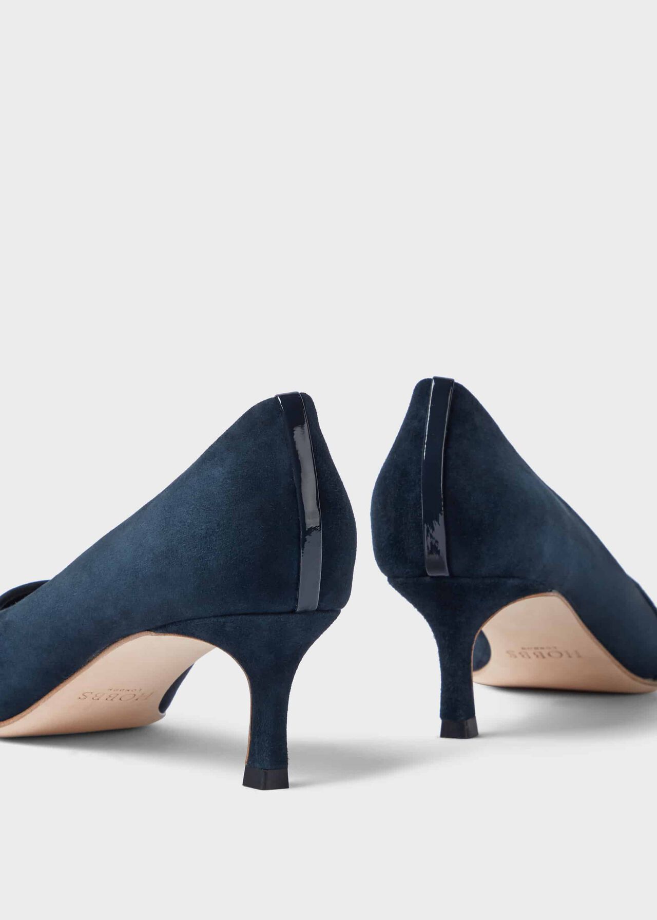 Clara Suede Stiletto Court Shoes Hobbs