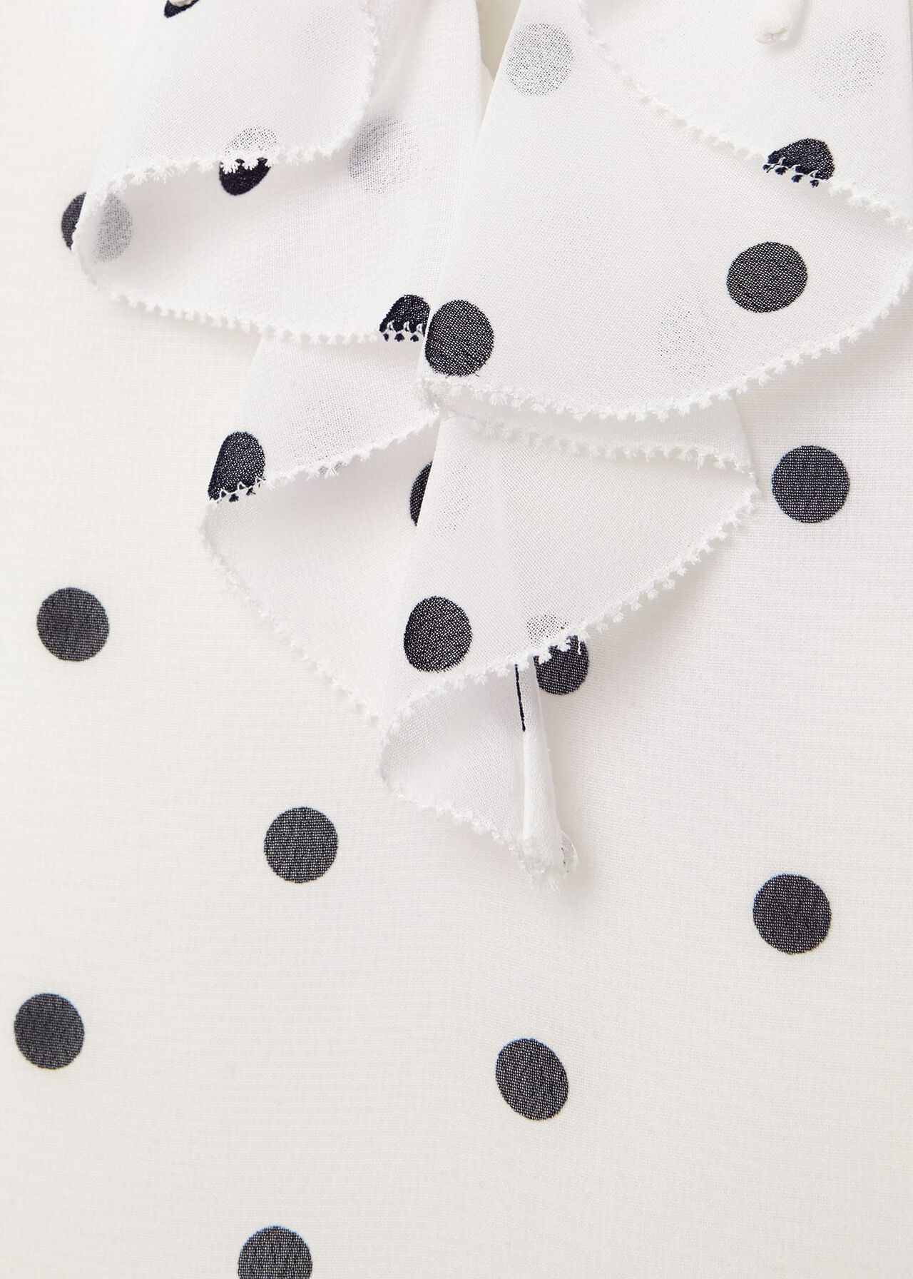 Demi Spot Blouse, Ivory Navy, hi-res