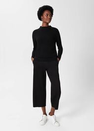 Talia Wool Cashmere Jumper, Black, hi-res