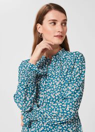 Aisha Blouse, Blue Multi, hi-res