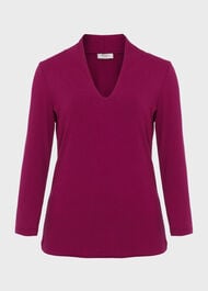 Aimee Plain Top, Bramble, hi-res