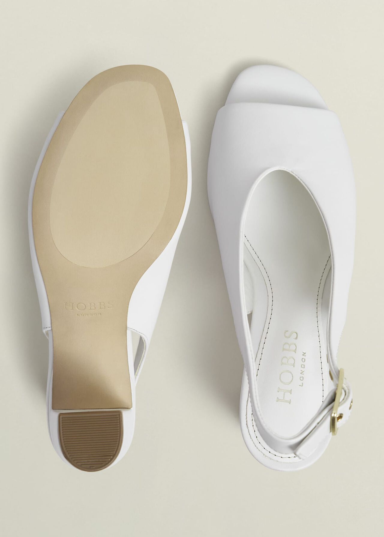 Kali Leather Sandals, Ivory, hi-res