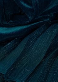 Melodie Velvet Shift Dress, Evergreen, hi-res
