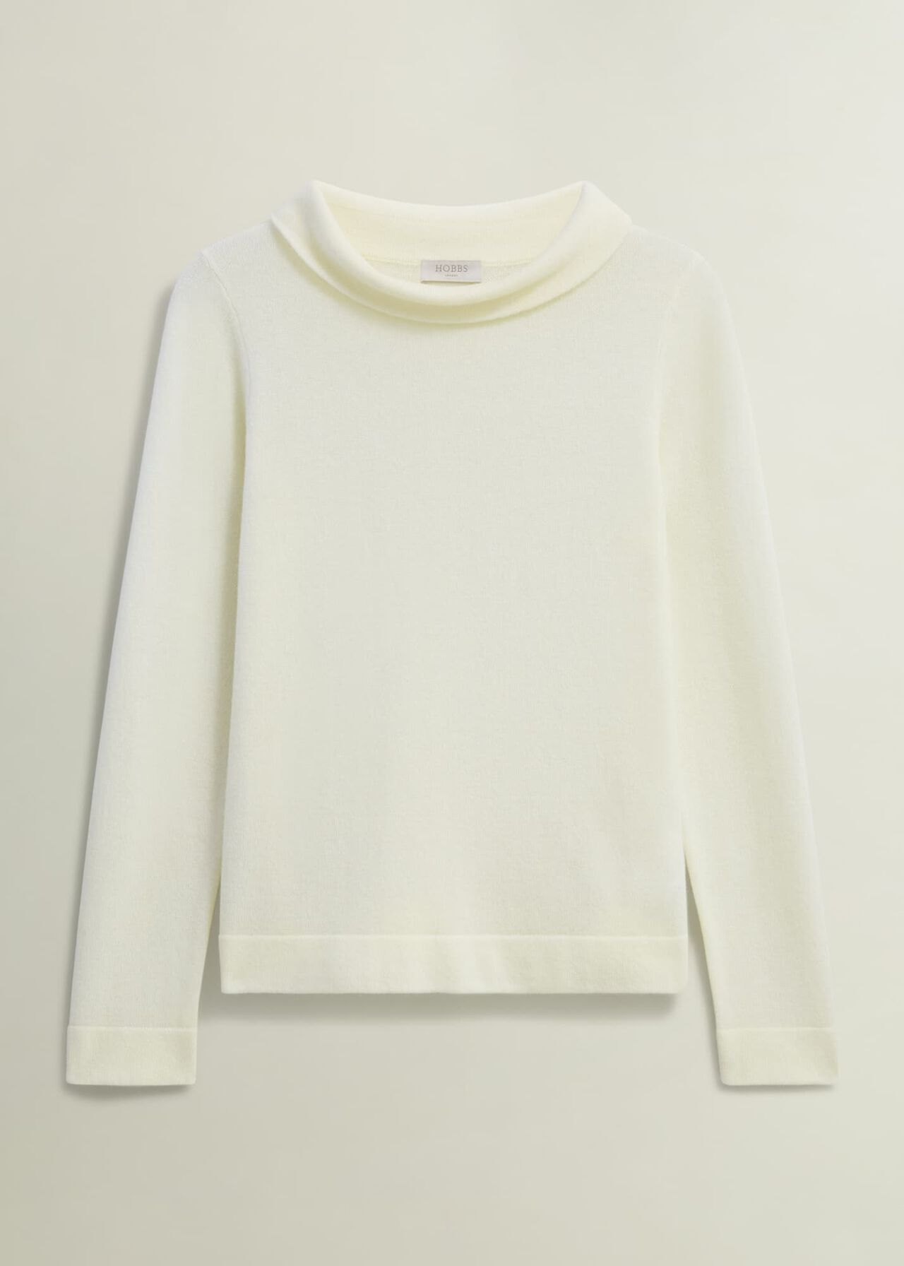Audrey Wool Cashmere Jumper, Warm Ivory, hi-res