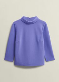 Tali Textured Top , Deep Sky Blue, hi-res