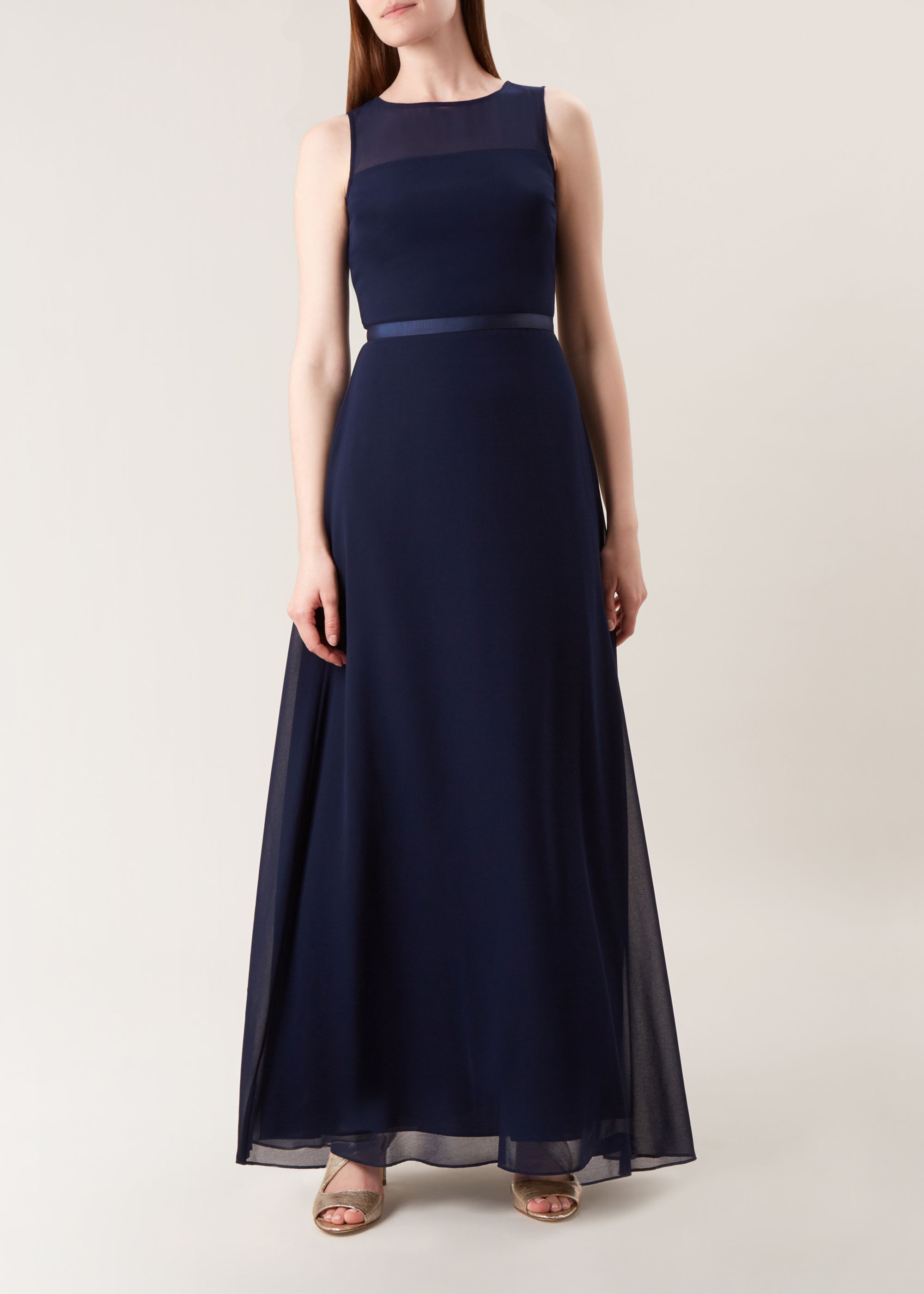 hobbs alexis maxi dress navy