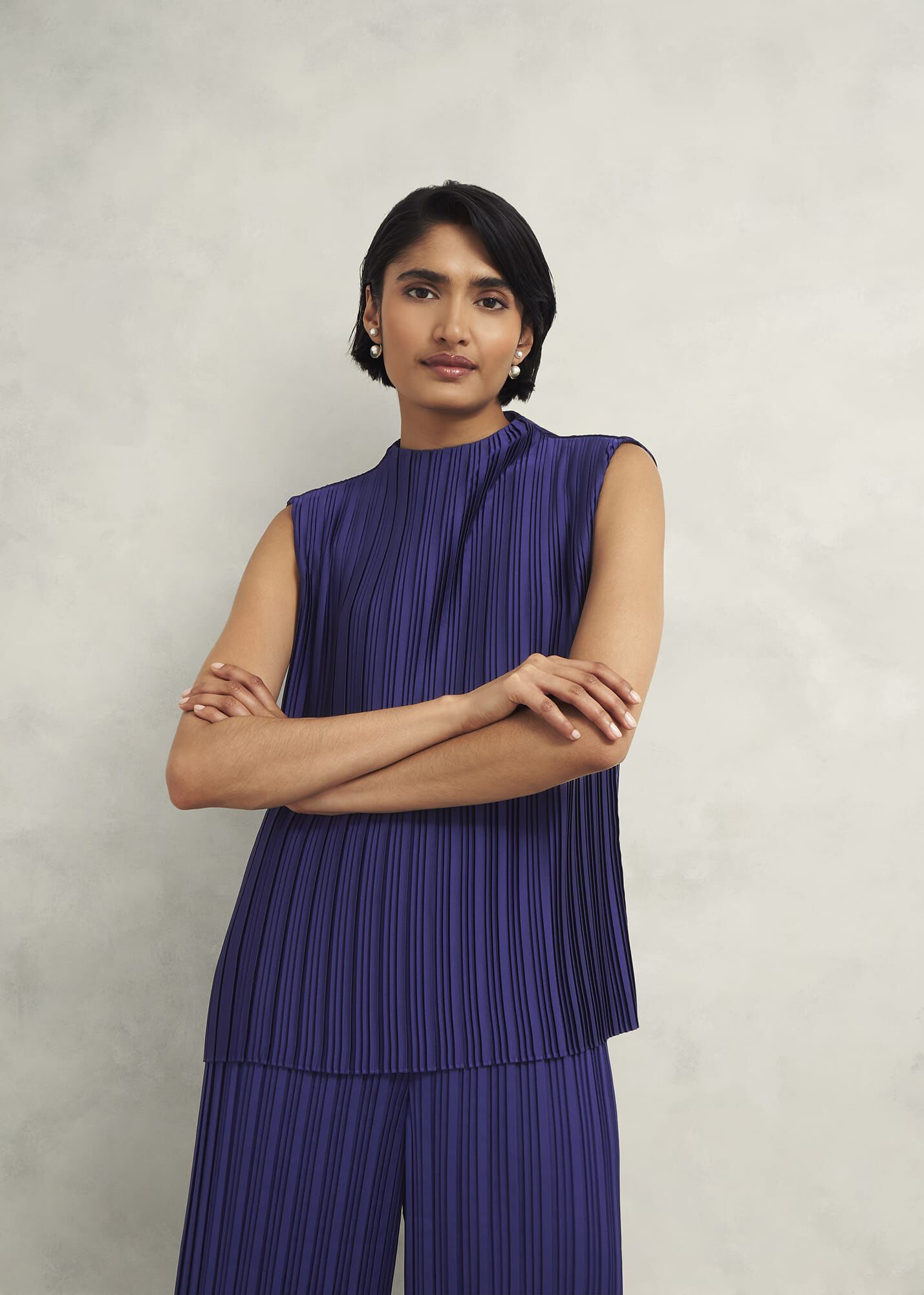 Orla Pleated Blouse | Hobbs US |