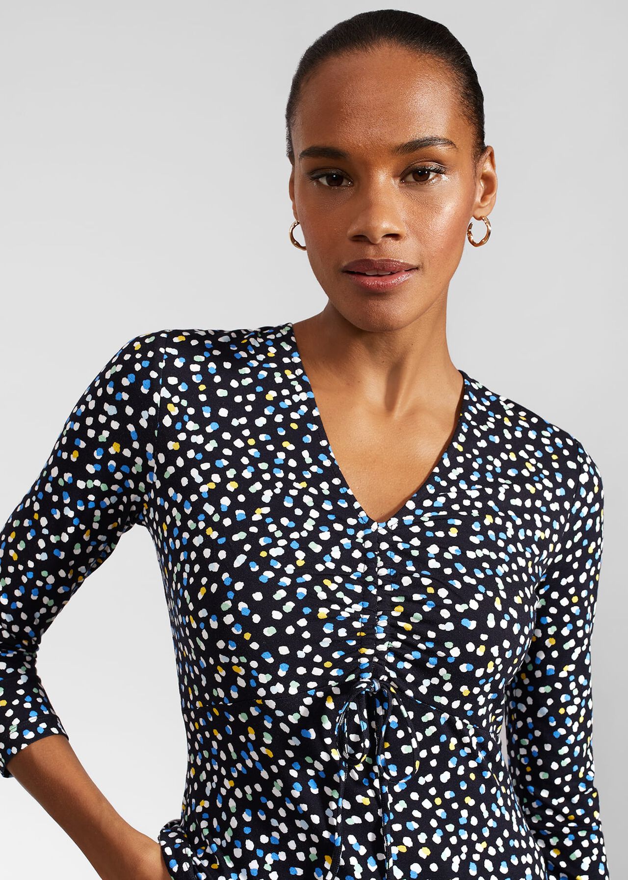 Simmy Printed Top, Navy Multi, hi-res