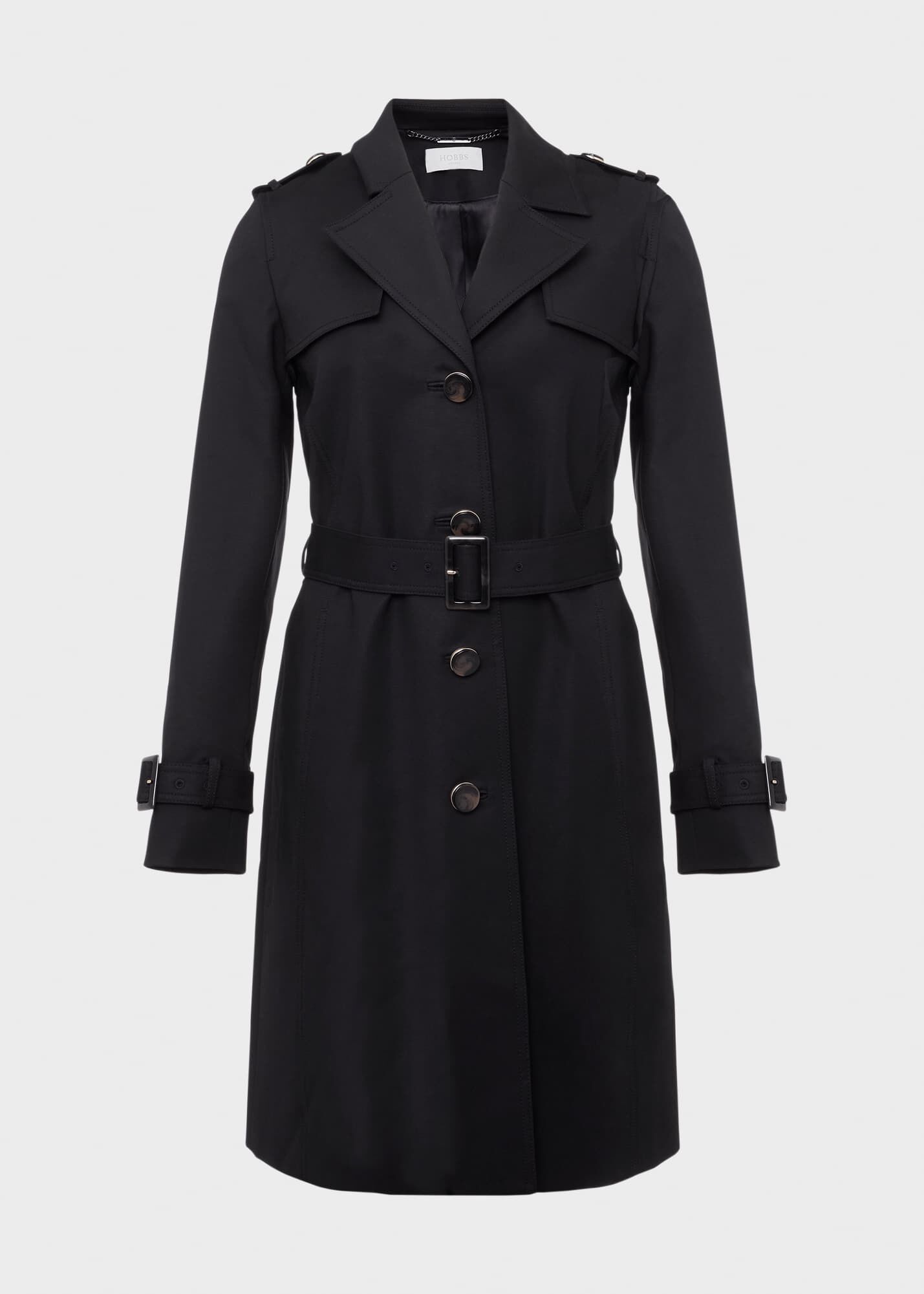 Hobbs black hot sale trench coat