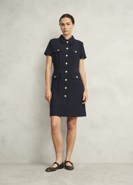Nadiya Dress, Navy, hi-res