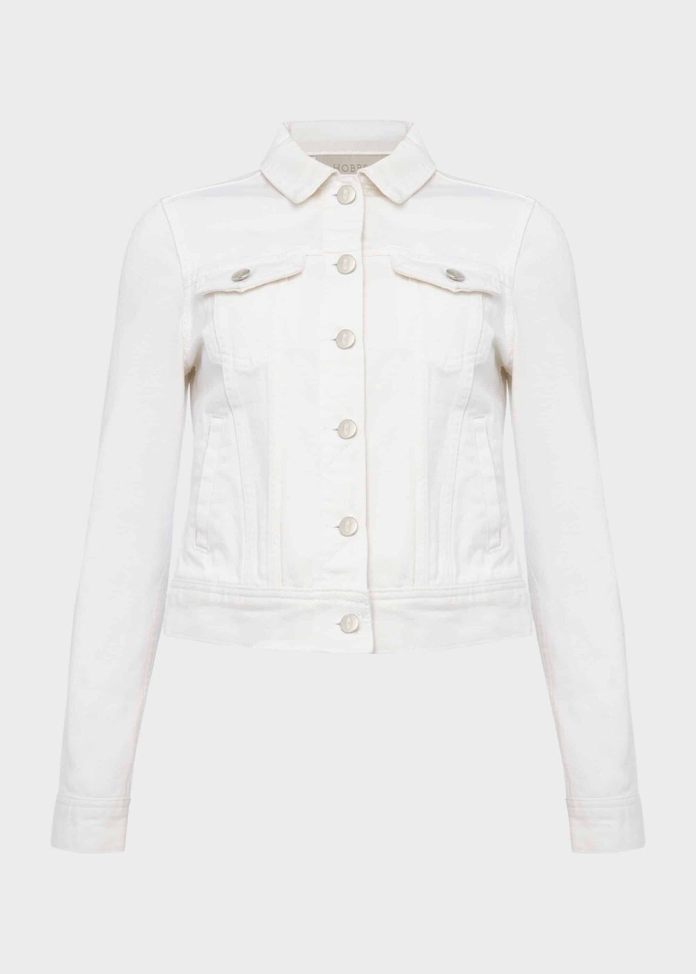 Mariam Denim Jacket, Milky White, hi-res