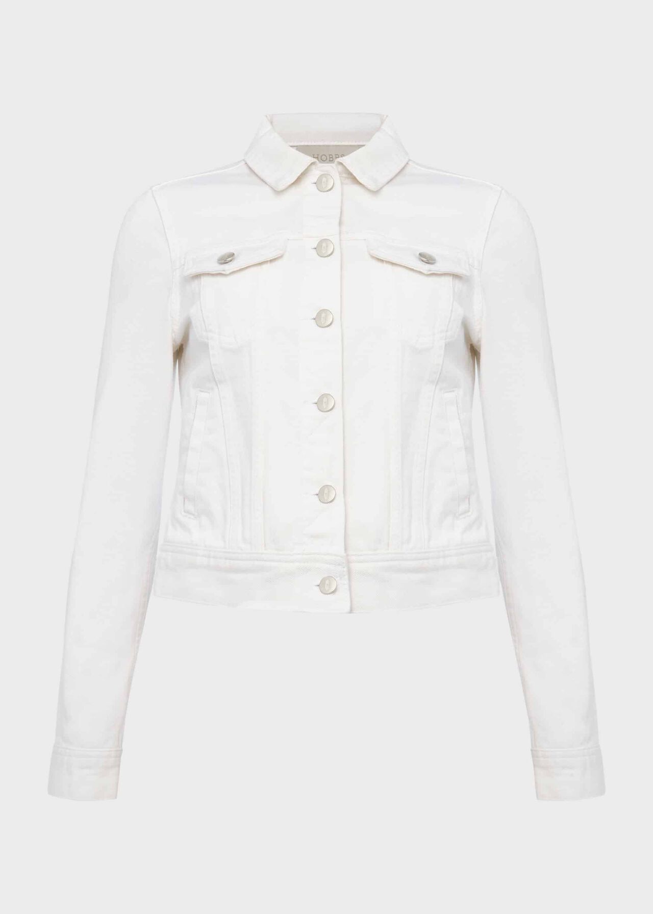 Mariam Denim Jacket, Milky White, hi-res