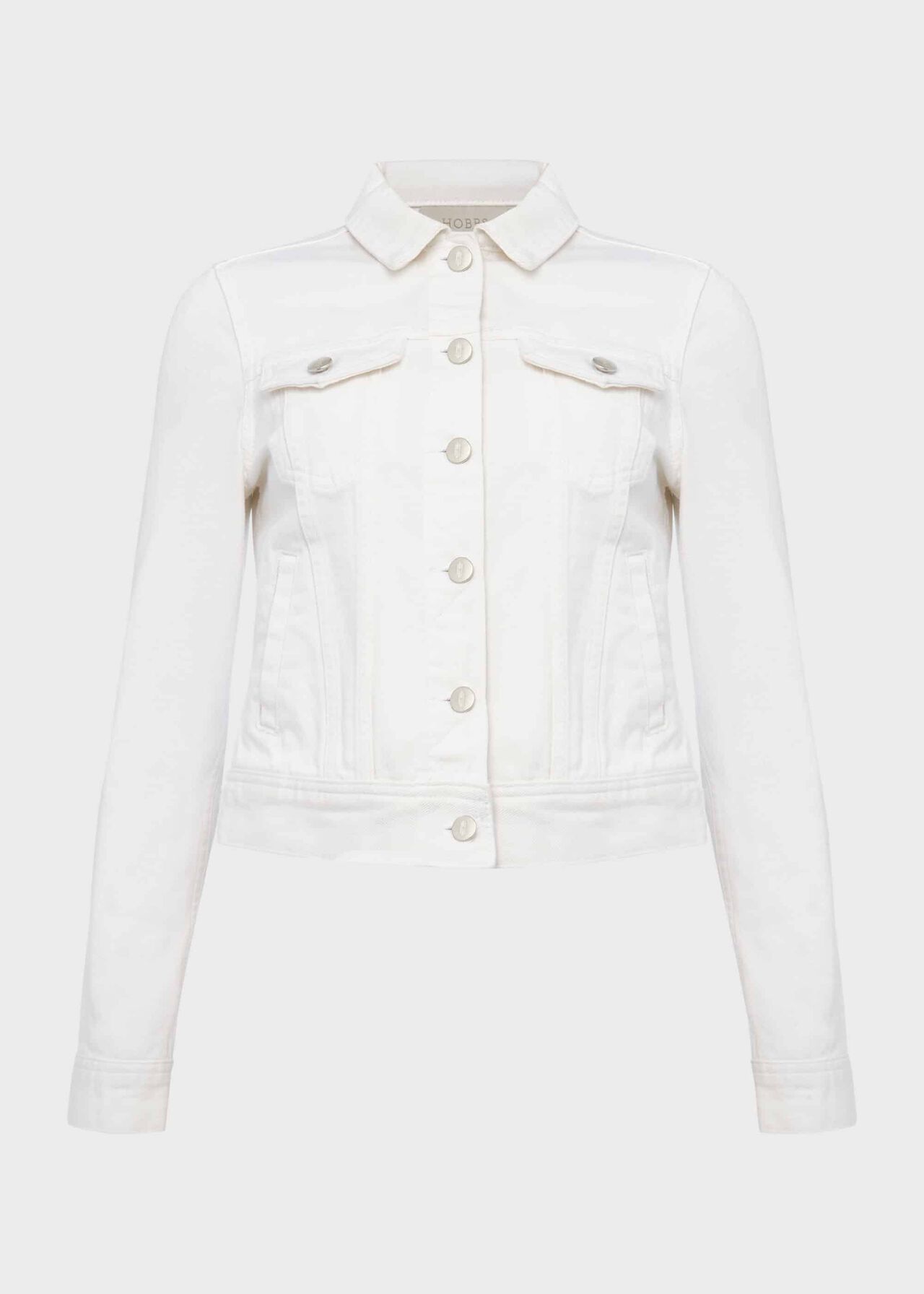 Mariam Denim Jacket, Milky White, hi-res