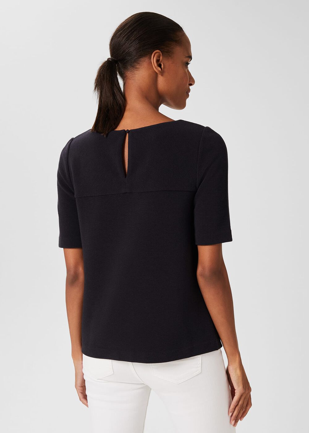 Nyla Top, Navy, hi-res