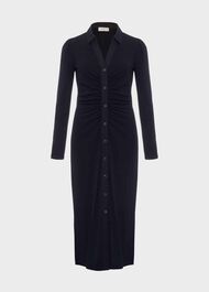 Rib Hatty Jersey Dress, Navy, hi-res