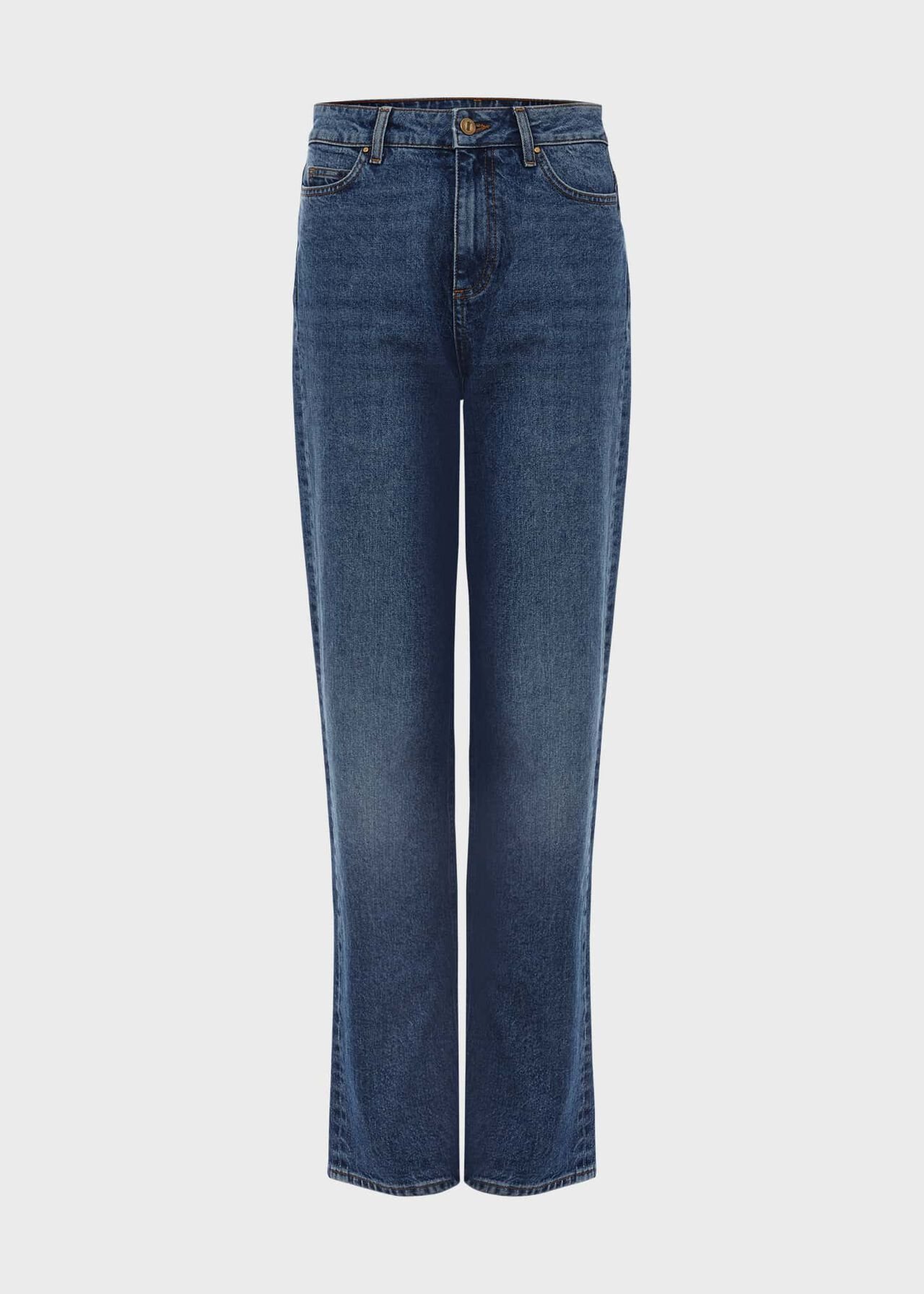Leigh Straight Jeans, Mid Wash, hi-res