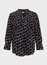 Maeva Blouse, Navy Ivory, hi-res