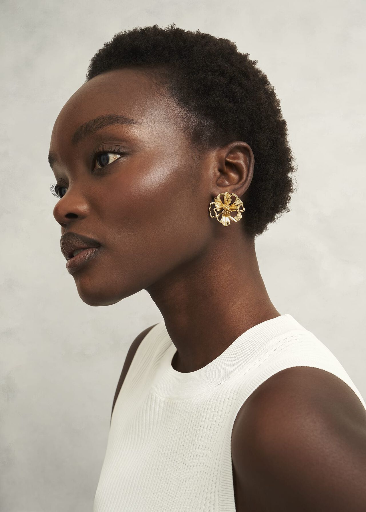 Samira Earrings, Gold, hi-res