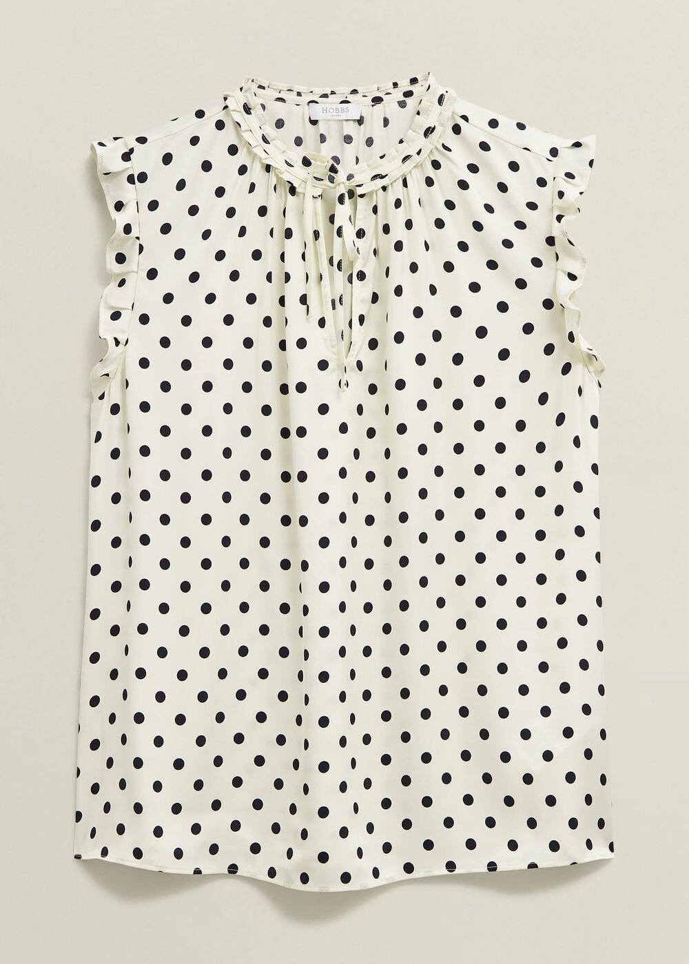 Adriel Blouse, Ivory Navy, hi-res