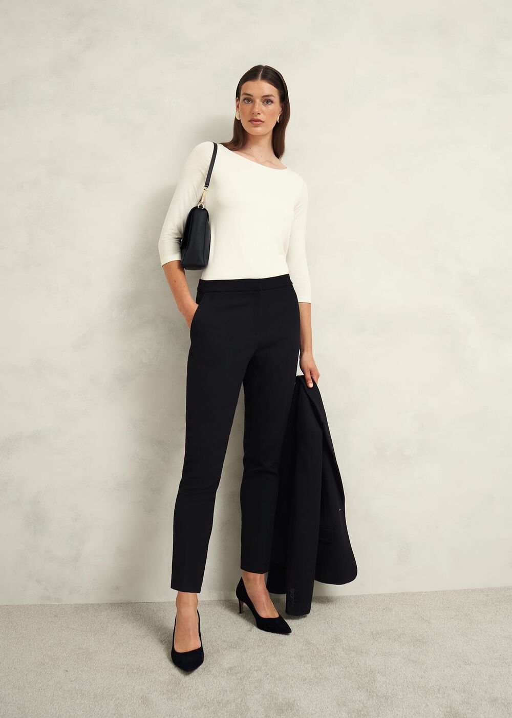 Sonya Plain Top, Hobbs Ivory, hi-res