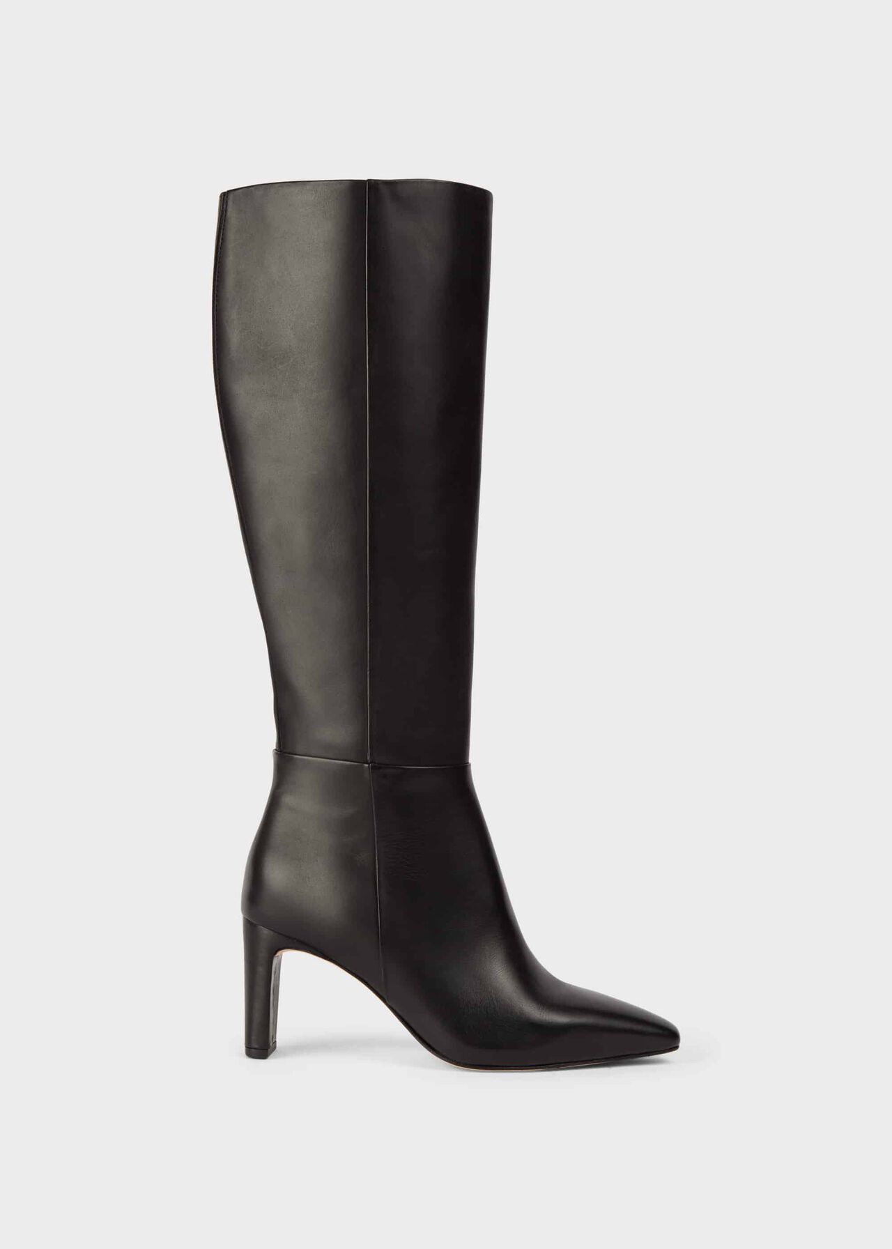 Alma Leather Knee Boots, Black, hi-res