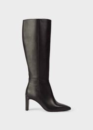 Alma Leather Knee Boots, Black, hi-res
