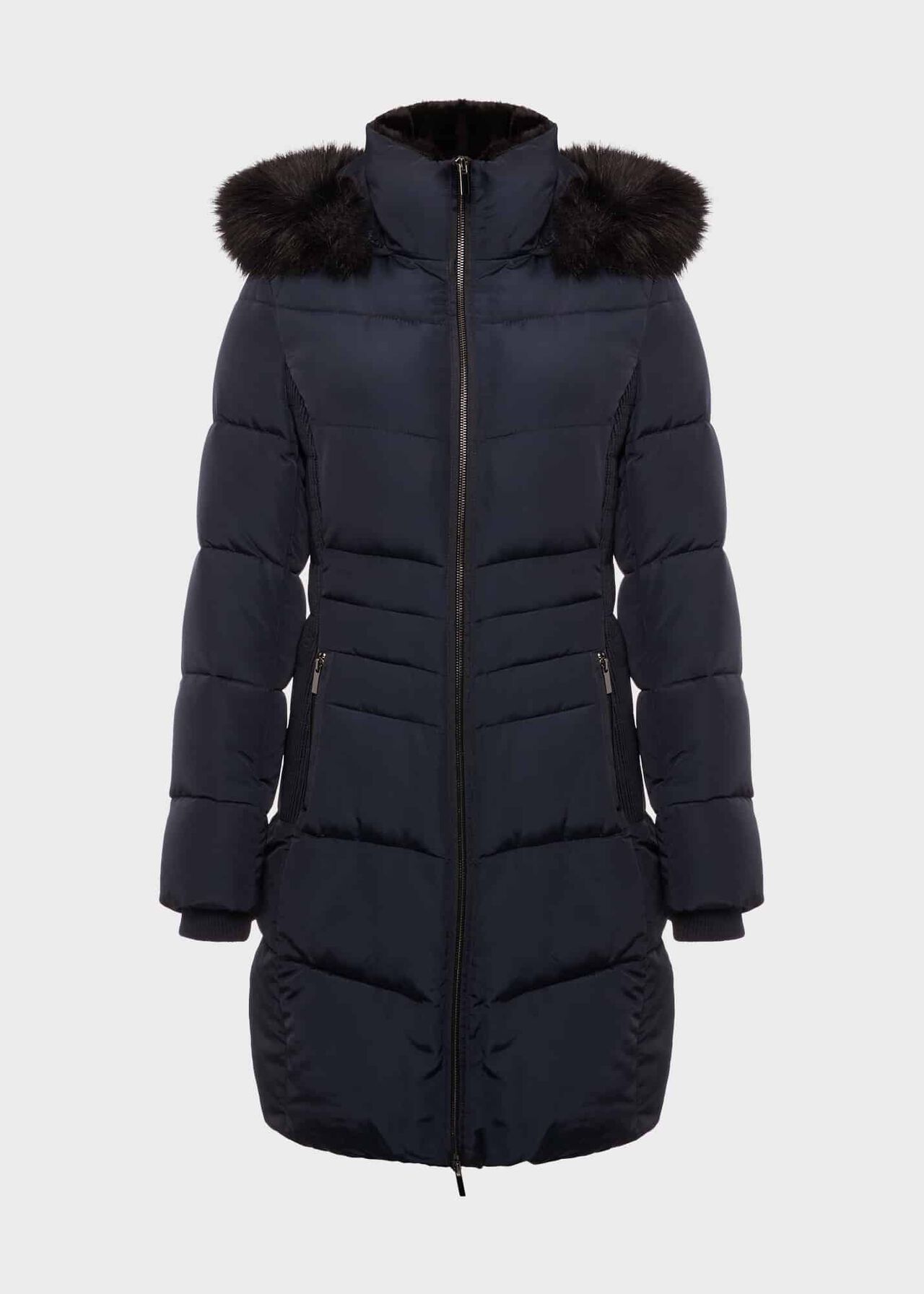 Tali Puffer With Hood, Navy, hi-res