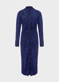 Hatty Jersey Dress, Black Blue, hi-res