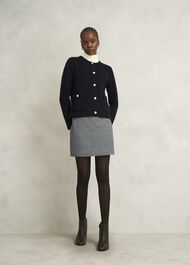 Simona Knitted Jacket, Black, hi-res
