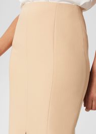 Beatrice Skirt, Beige Suede, hi-res