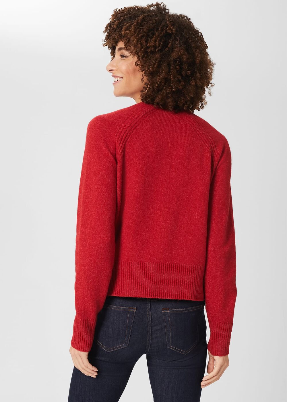 Chloe Cardigan with Alpaca, Scarlet Red, hi-res