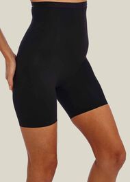Firm Control Hourglass High Waist Thigh Shaper, Black, hi-res
