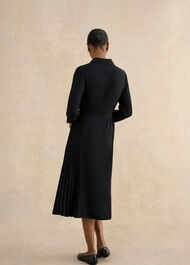 Ginny Shirt Dress, Black, hi-res