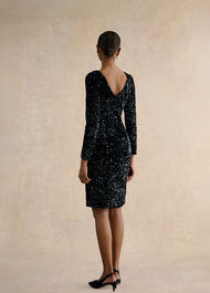 Sawyer Sequin Dress, Midnight Navy, hi-res