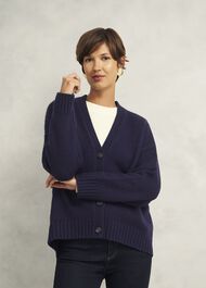 Ember Cardigan With Alpaca, Hobbs Navy, hi-res