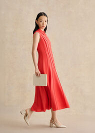 Burghley Shirt Dress, Calendula Red, hi-res