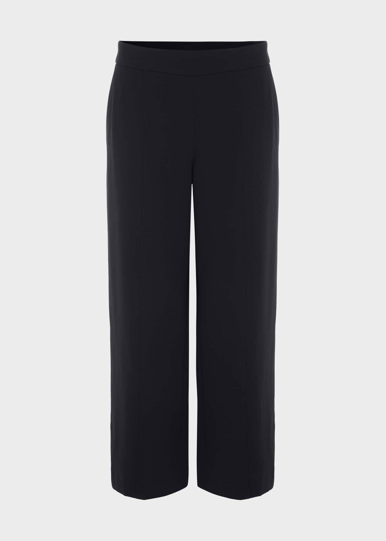 Lula Cropped Trousers With Stretch, Navy, hi-res