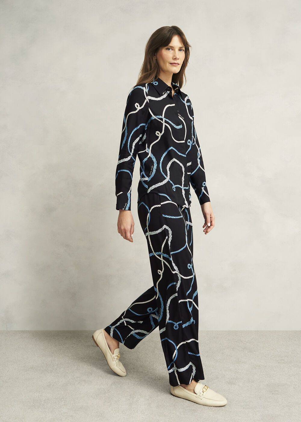 Raya Shirt, Navy Multi, hi-res