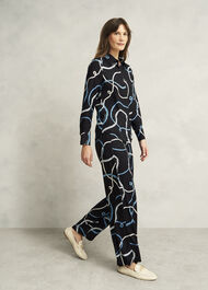 Raya Shirt, Navy Multi, hi-res